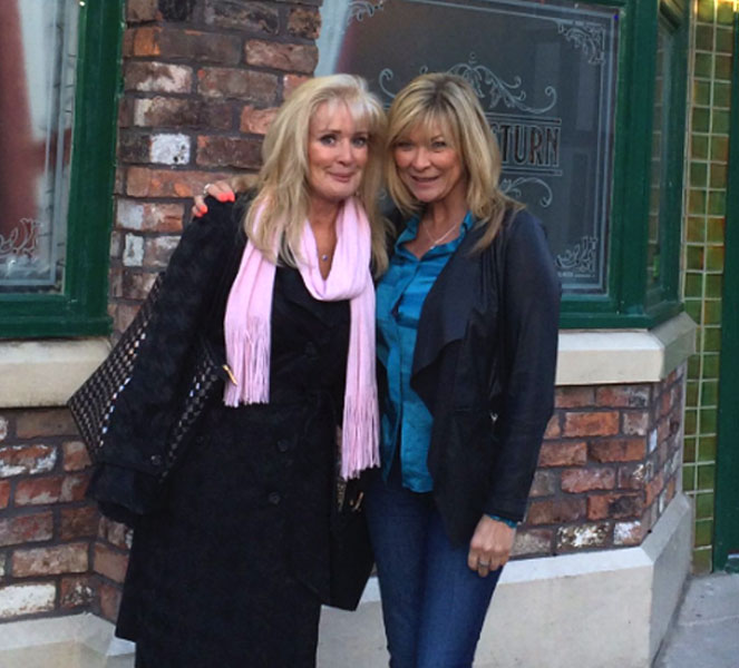 Claire King on Set