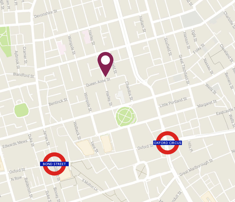 The Harley Street Skin Clinic Map