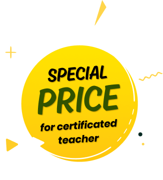 Special price for certificated teacher